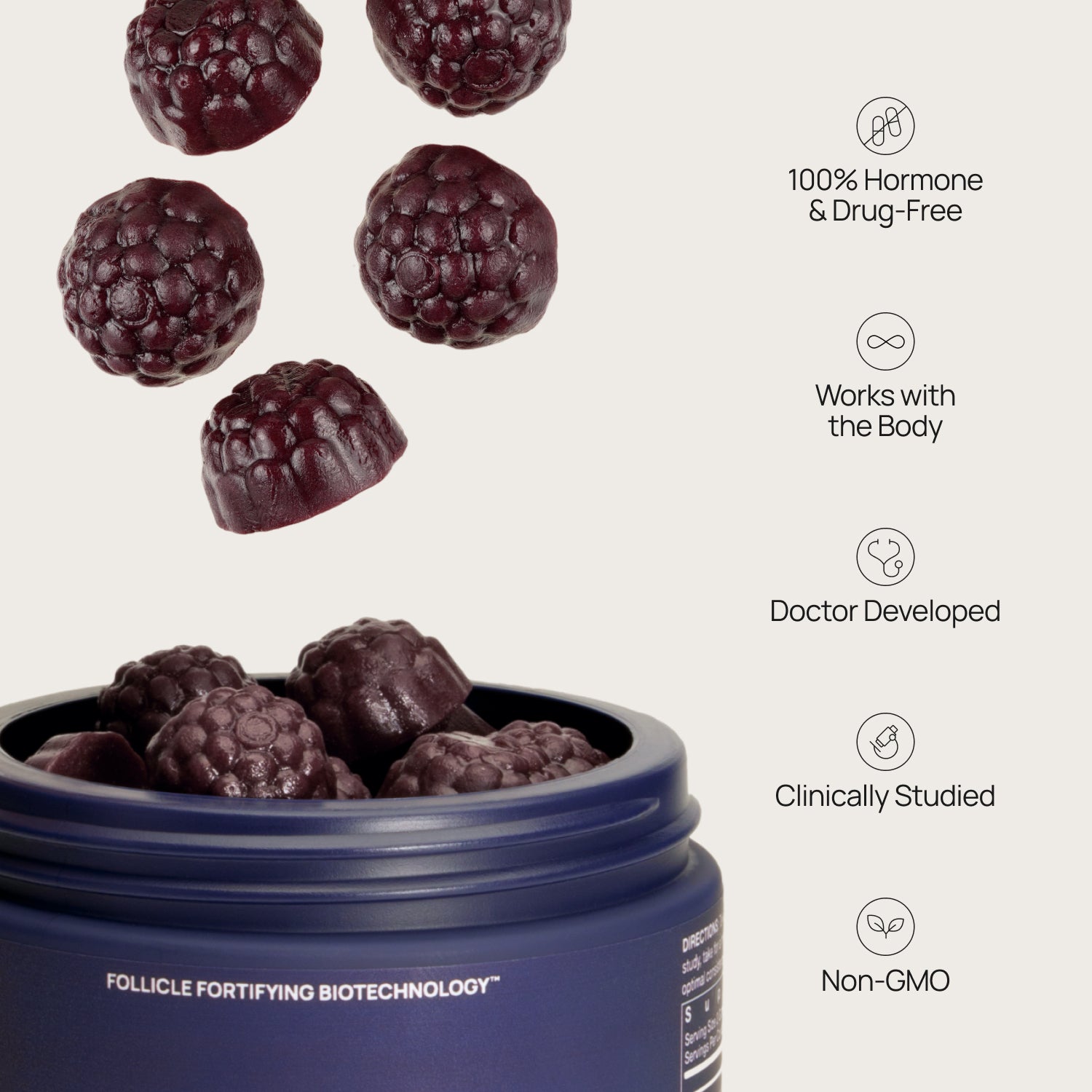 Hair Growth Peptides Gummies for Women - – OMI Wellbeauty