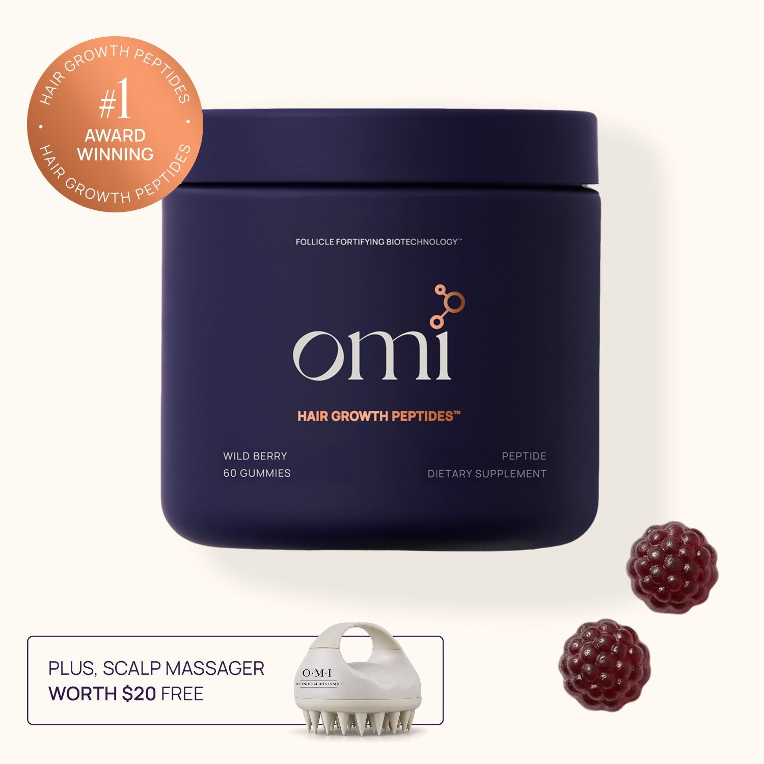 OMI Hair Growth Peptide Gummies