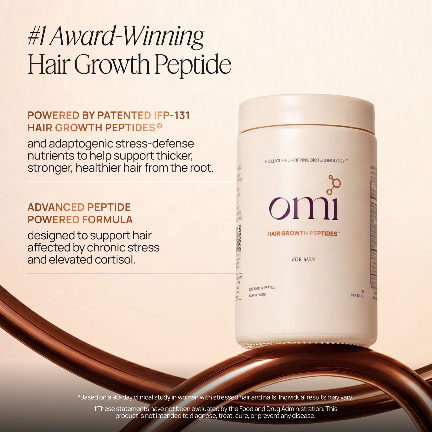 Men's Hair Growth Peptides | Hair Growth Supplement for Men | OMI