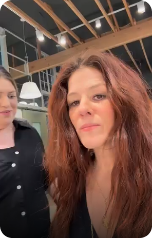 Salon client on her OMI results