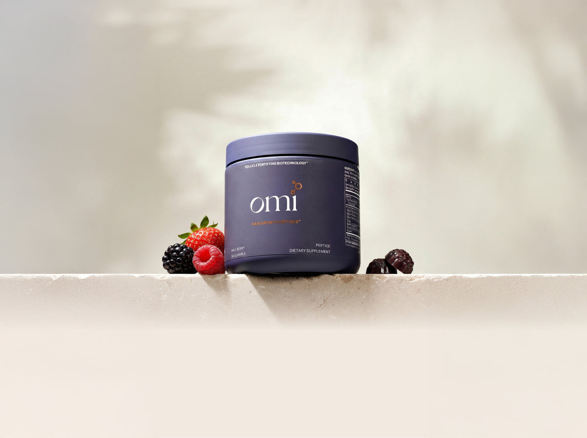 Hair Growth Peptides Gummies - NEW & IMPROVED Wild Berry Flavor